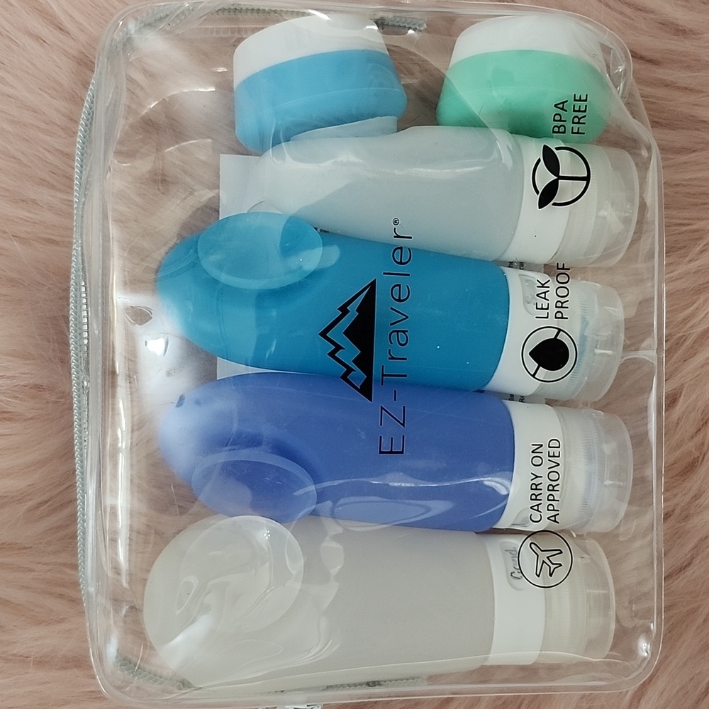 Brand New EZ-Traveler Cosmetic Toiletries Travel Set-7PC.